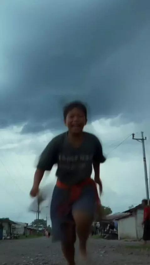 AI Video from prompt: The Boy Who Lied About the Storm In a small vill