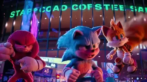 AI Video from prompt: Sonic and spongebob sonic says "Hello spongebob 