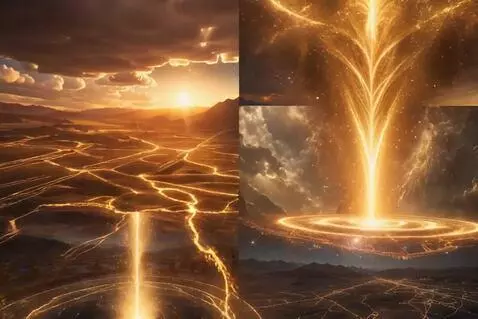 AI Video from prompt: Ultra cinematic drone journey through a living N