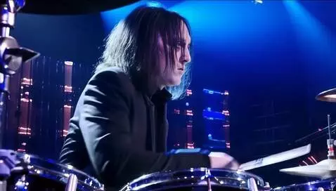 AI Video from prompt: Goth man plays on byraban