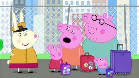AI Video from prompt: Peppa Talks to brother George pig Peppa Says "It