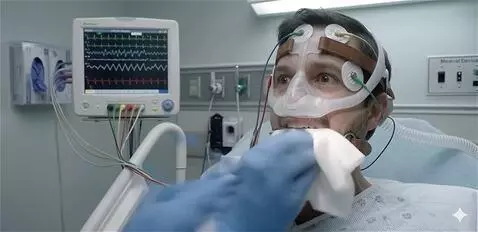AI Video from prompt: Can you have the dentist put a tube into the pat