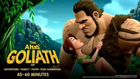 AI Video from prompt: Full Kids Movie Script: David and Goliath  A Fam