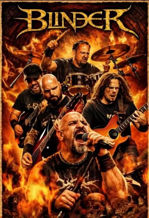 AI Video from prompt: Cuban Death metal band called Blinder playing