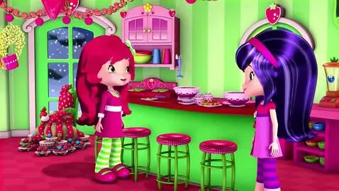 AI Video from prompt: Strawberry Shortcake and Cherry Jam are making C