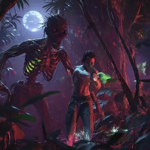 AI Video from prompt: A rave-inspired animated short showing a charact