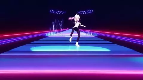 AI Video from prompt: A rave-inspired animated short showing a charact