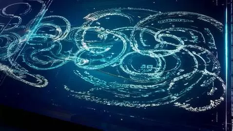 AI Video from prompt: The inscriptions move as in a matrix