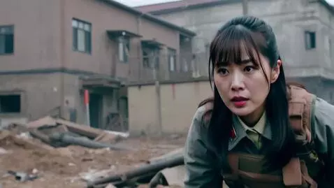 AI Video from prompt: A soldier woman in a battle