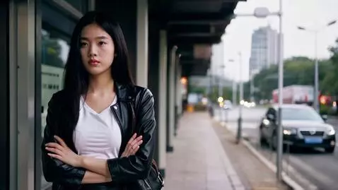AI Video from prompt: A beautiful Korean woman (she is young) is stand