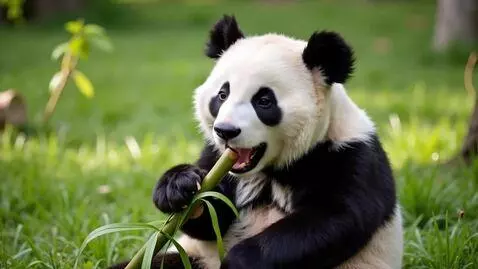 AI Video from prompt: bring the panda to life, come up with an action 