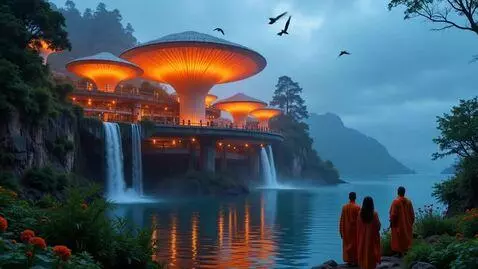 AI Video from prompt: In a captivating low-key cinematic scene, a bird