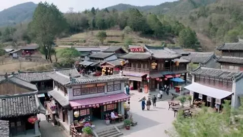 AI Video from prompt: Local restaurants in village