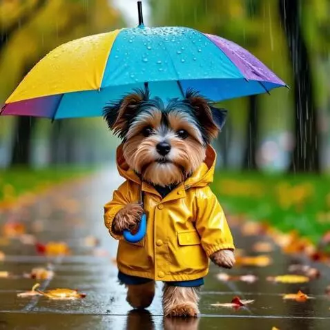 AI Video from prompt: Walking in rain