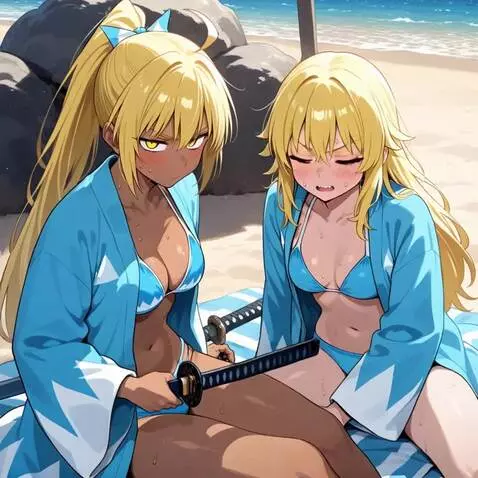 AI Video from prompt: The two girls c