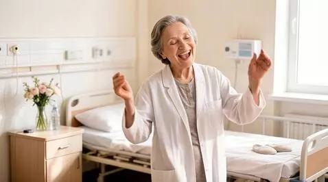 AI Video from prompt: Grandma is dancing