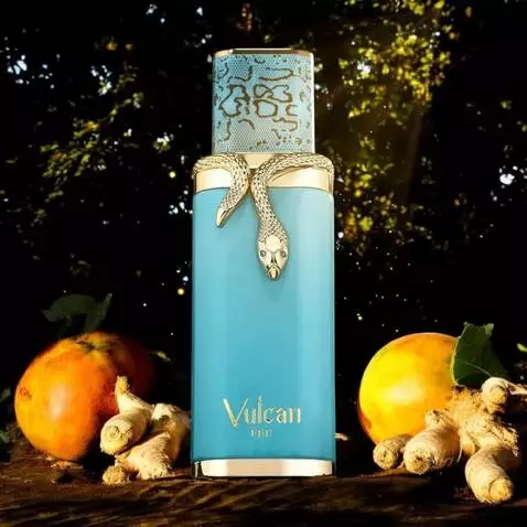 AI Video from prompt: Luxury tropical fragrance commercial. The perfum