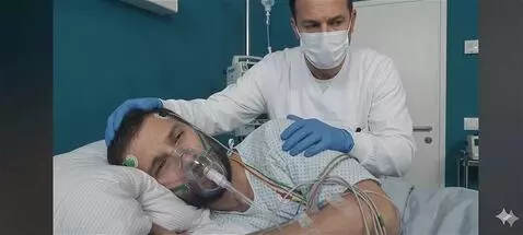 AI Video from prompt: "I know it hurts" the doctor says to his patient