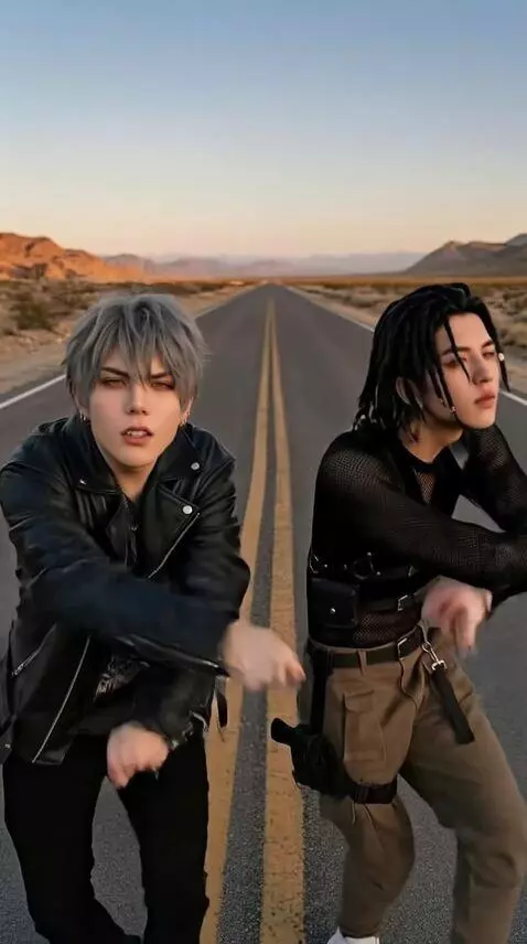 AI Video from prompt: They are dancing kpop
