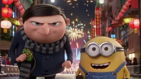 AI Video from prompt: Gru and spongebob goes to lake California