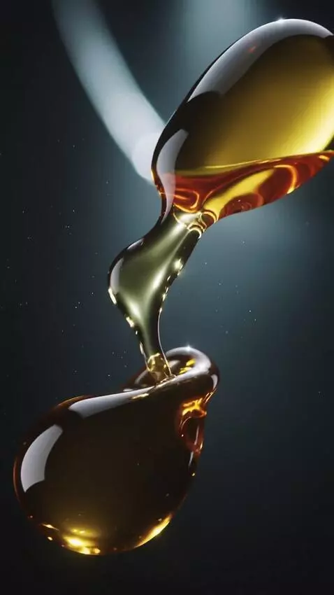 AI Video from prompt: Ultra cinematic macro shot of golden extra virgi