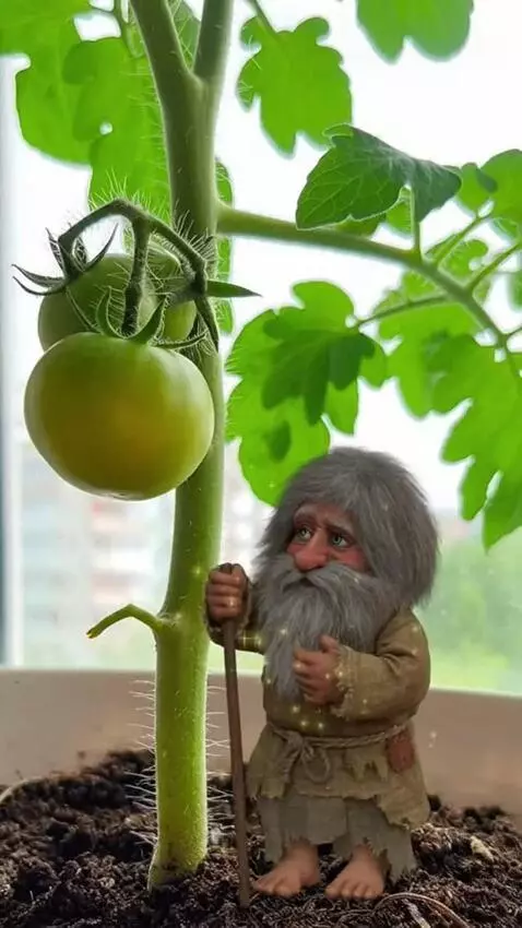 AI Video from prompt: *Close-up time-lapse of a large, lush tomato pla