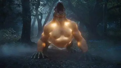 AI Video from prompt: The monster turned into a beautiful young woman.