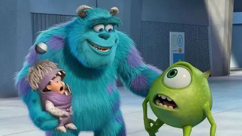 AI Video from prompt: Mike kiss sulley