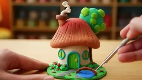 AI Video from prompt: sculpt made of plasticine