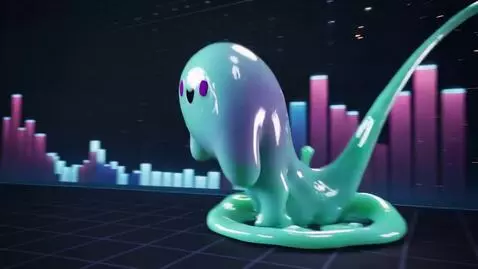 AI Video from prompt: Psychedelic drippy meme crypto promo video. The 