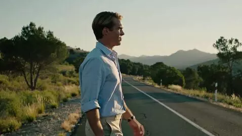 AI Video from prompt: a man walking on the road