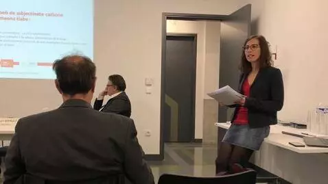 AI Video from prompt: Woman pulls down her skirt