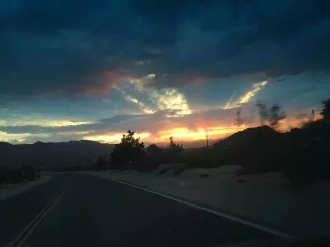 AI Video from prompt: the camera is focused on the road, it is mounted