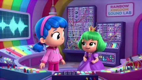 AI Video from prompt: True and Princess Grizelda at the electronic ins