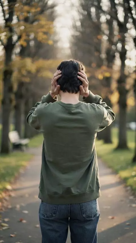 AI Video from prompt: A cinematic and emotional scene of a person over