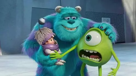 AI Video from prompt: The sulley and mike and sulley are goofing aroun
