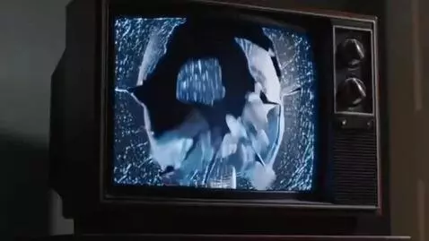 AI Video from prompt: Viacom of doom glass breaking bnd of doom jumpsc