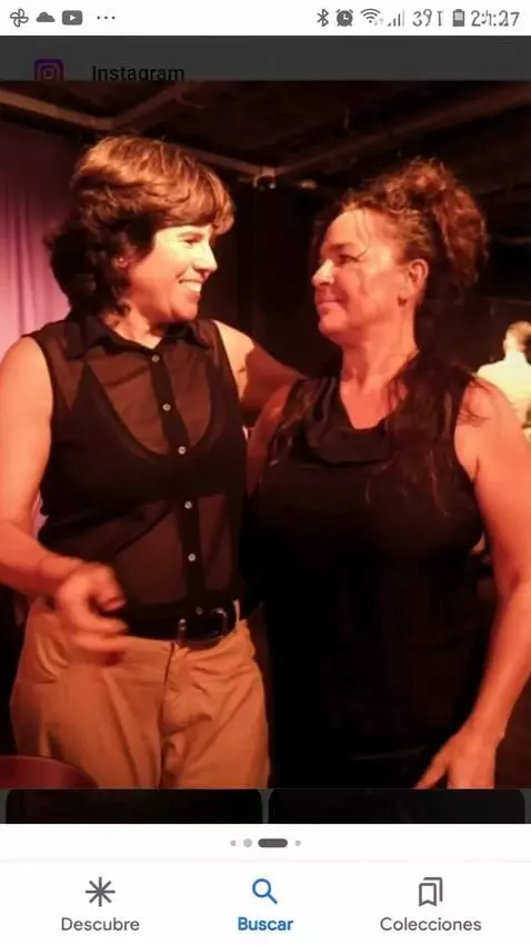 AI Video from prompt: The woman in brown pants is going to hug another