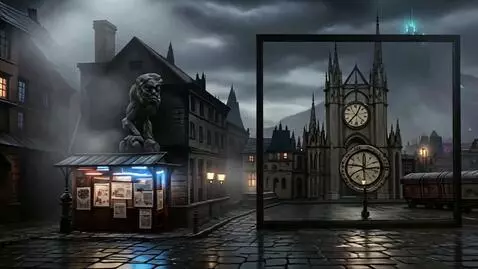 AI Video from prompt: Triptych composition — three connected vertical 