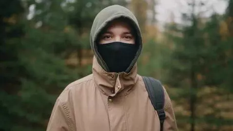 AI Video from prompt: a person wearing a mask