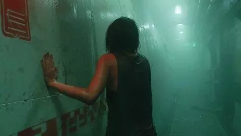AI Video from prompt: A rear view tracking shot following a young Japa