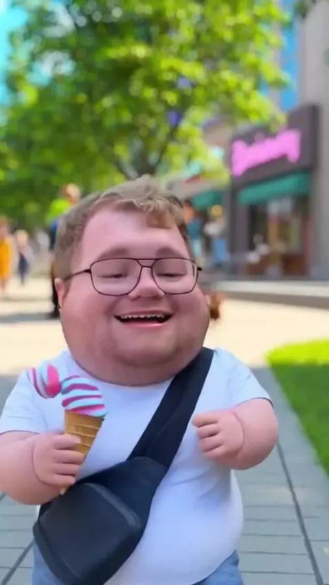 AI Video from prompt: Create an animated video featuring a small, chub
