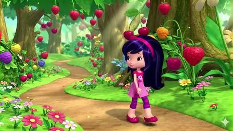 AI Video from prompt: Cherry Jam walks in the forest. Cherry Jam says 