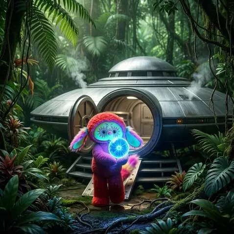 AI Video from prompt: goes down the ramp and releases the sphere. the 