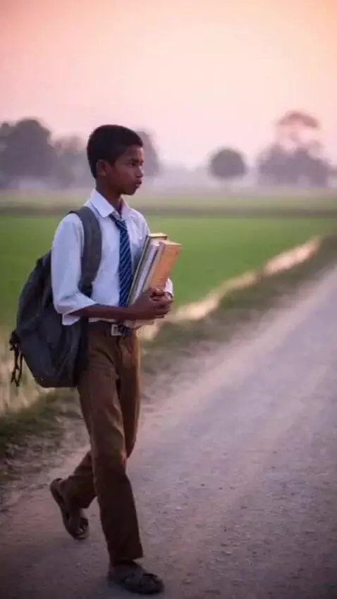 AI Video from prompt: Title: The Hardworking Boy Narration: "Every mor