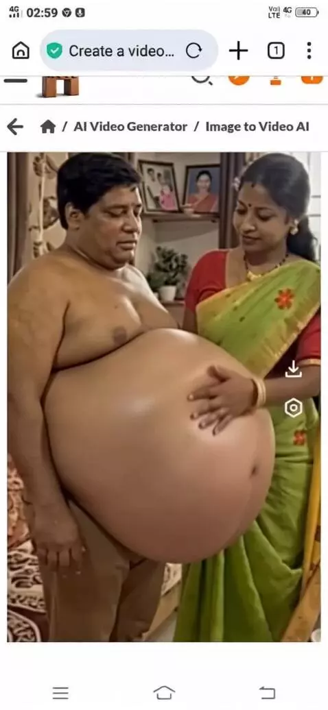 AI Video from prompt: Create a video where this lady is rubbing her le