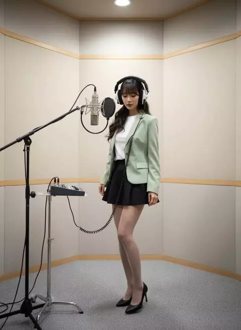 AI Video from prompt: The woman feels a sudden itch on her leg, she sl