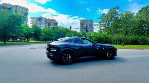 AI Video from prompt: ferrari, road, highway, into the distance, drivi