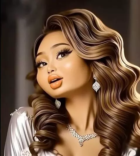 AI Video from prompt: A woman poses from various angles, quickly chang