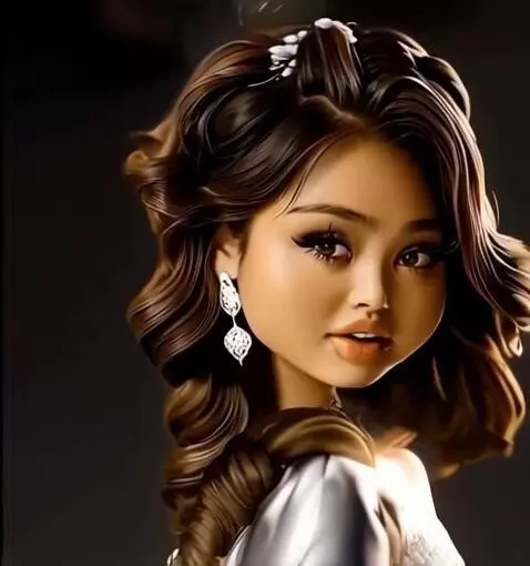 AI Video from prompt: A woman poses from various angles, quickly chang